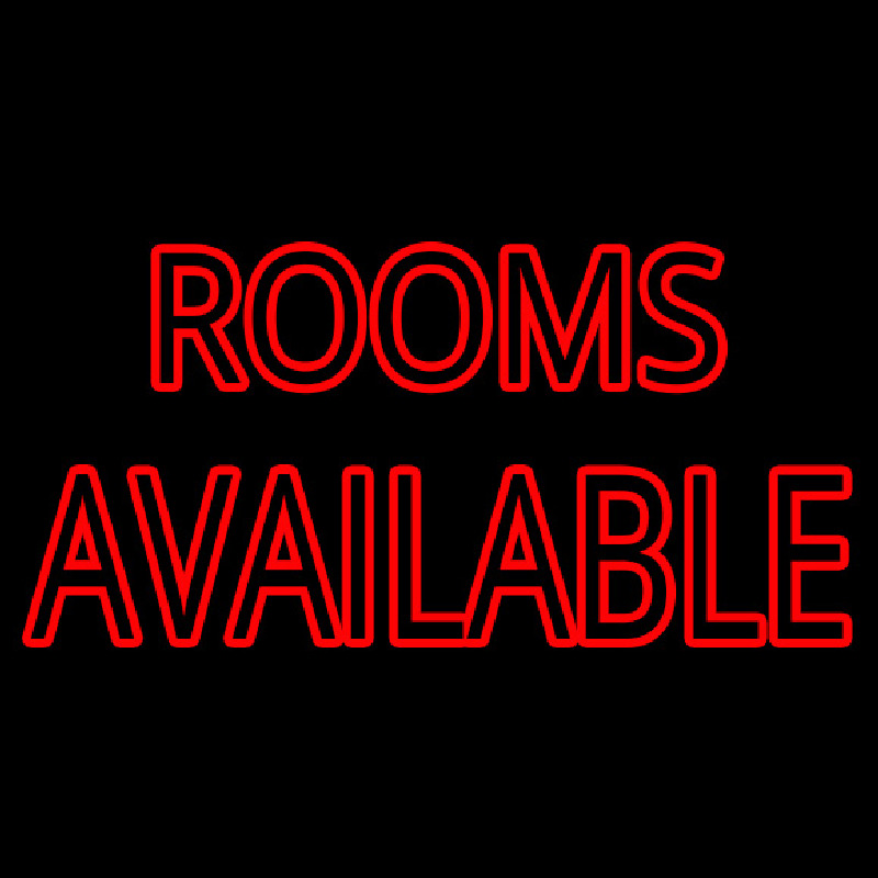 Rooms Available Vacancy Neon Skilt