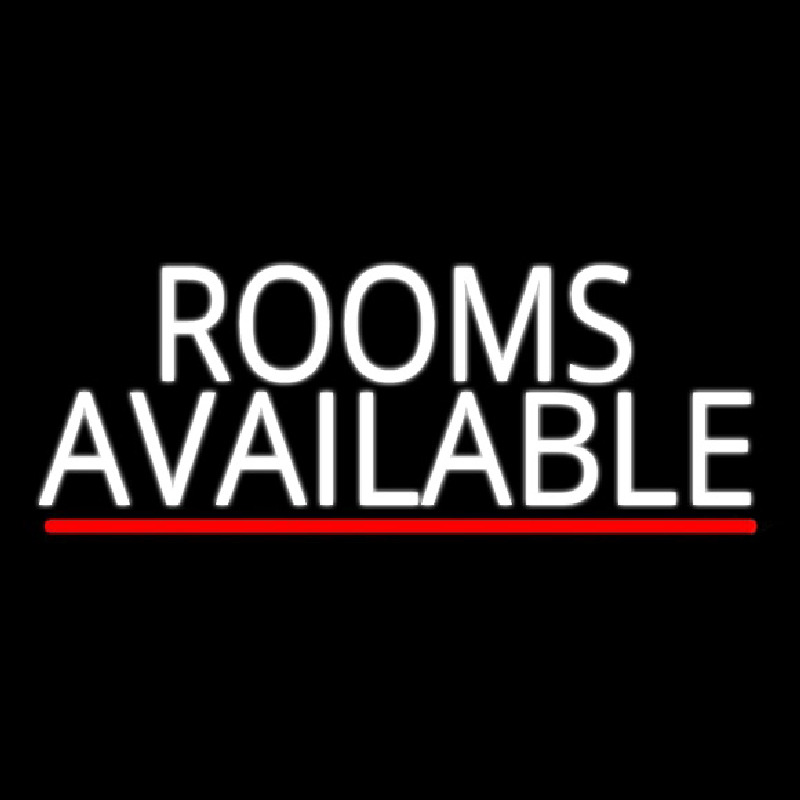 Rooms Available Vacancy Neon Skilt