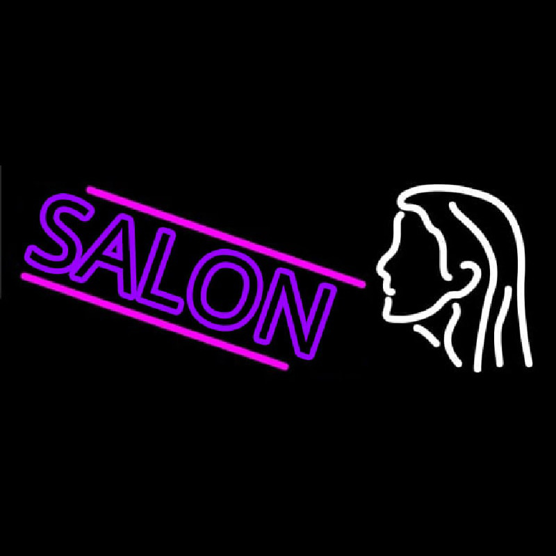 Salon Logo Neon Skilt