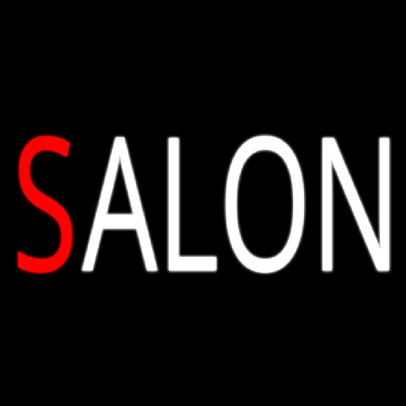 Salon Twitter Card Neon Skilt