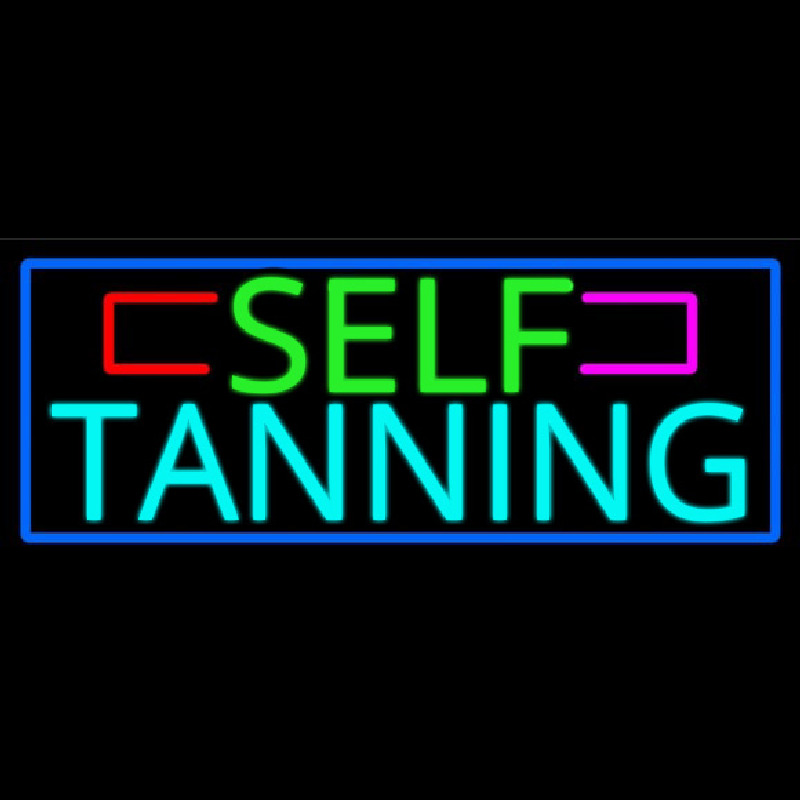 Self Tanning Neon Skilt