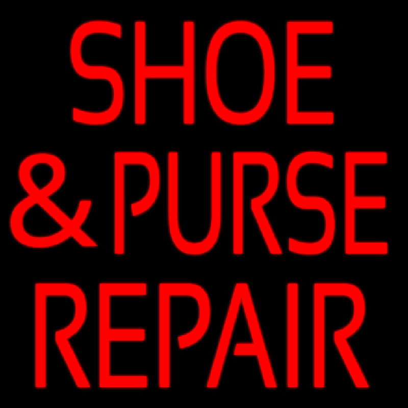 Shoe And Purse Repair Neon Skilt