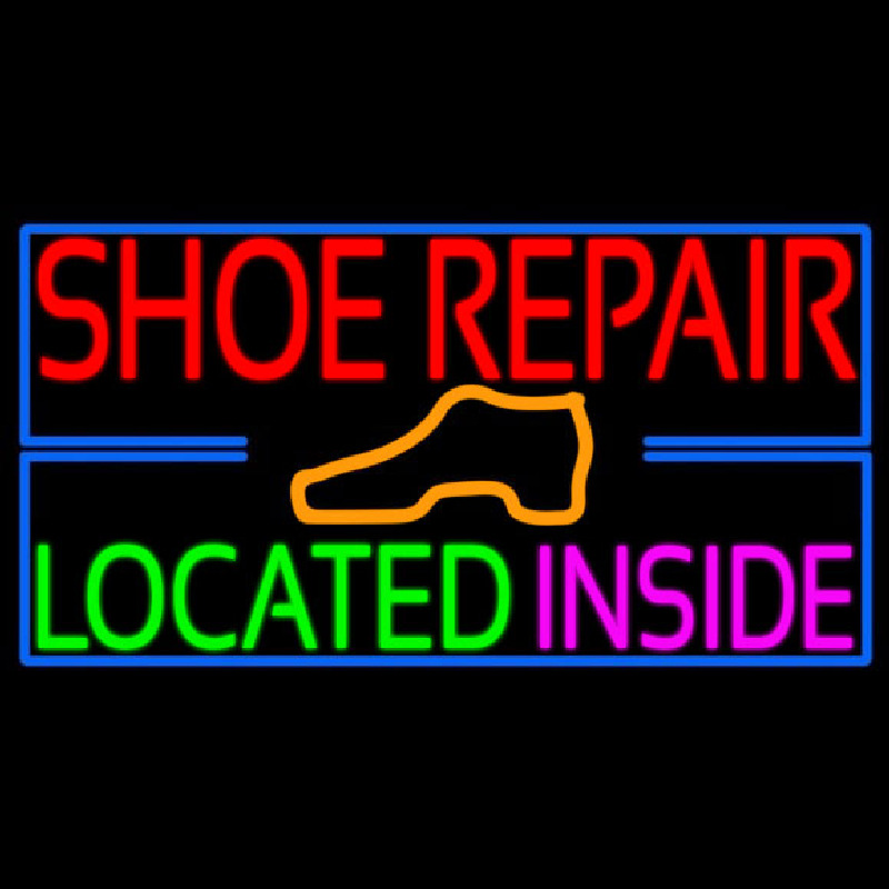 Shoe Repair Located Inside Neon Skilt