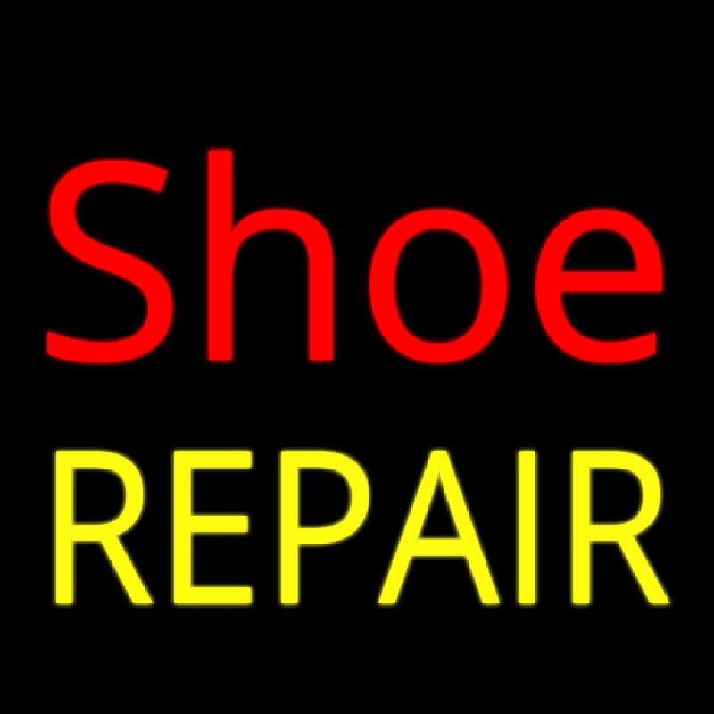 Shoe Repair Neon Skilt