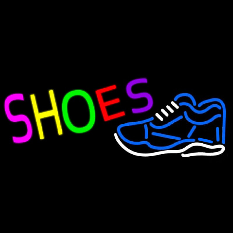 Shoes Logo Neon Skilt