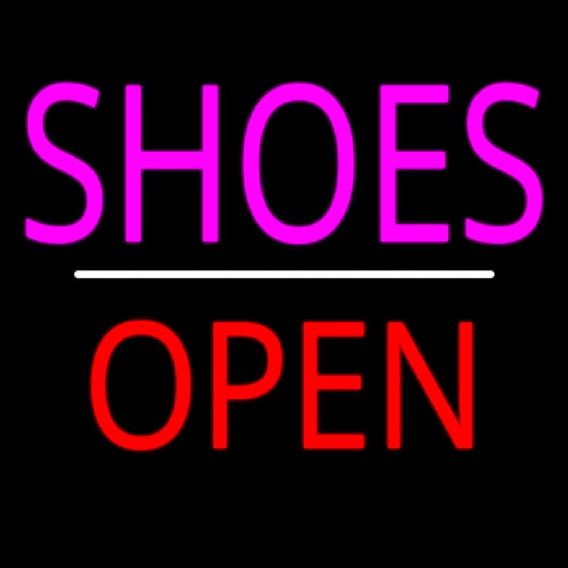 Shoes Open White Line Neon Skilt