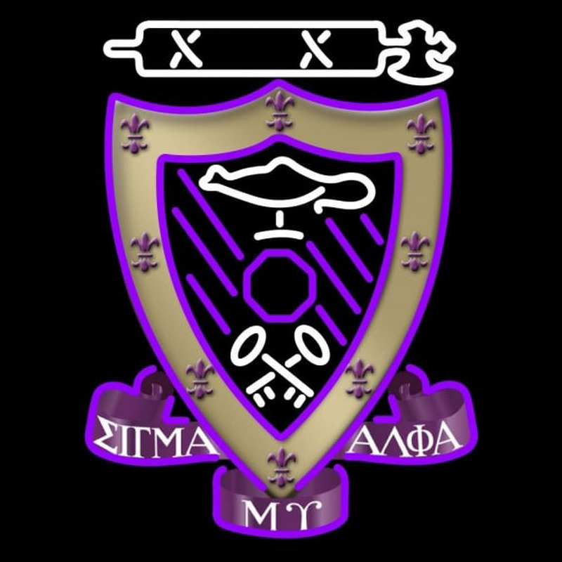 Sigma Alpha Mu Chapters Logo Neon Skilt