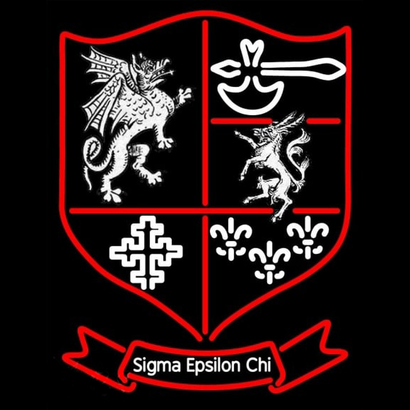 Sigma Epsilon Chi Logo Neon Skilt