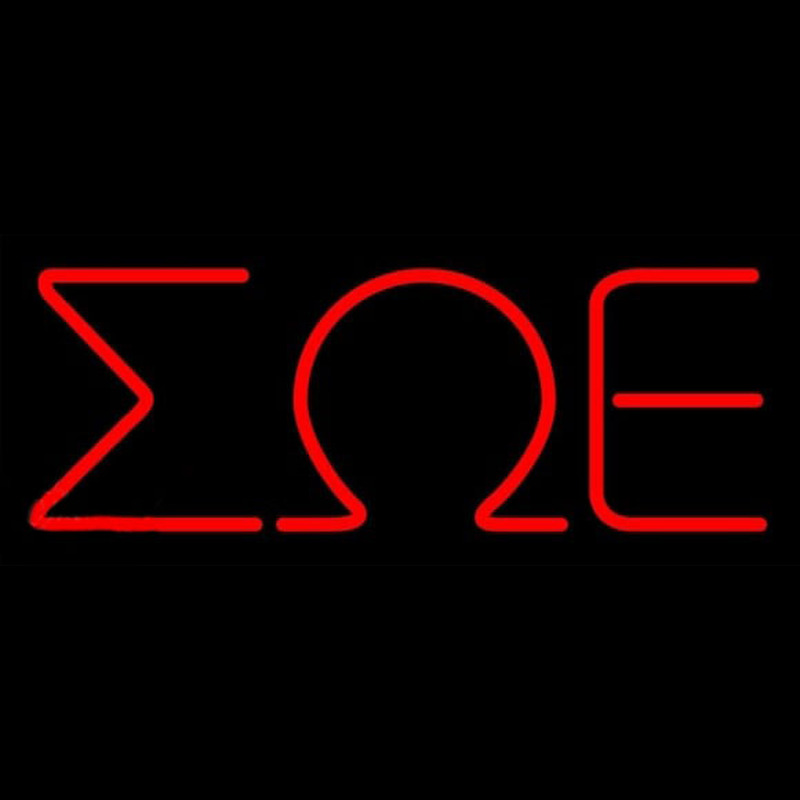 Sigma Omega Epsilon Neon Skilt