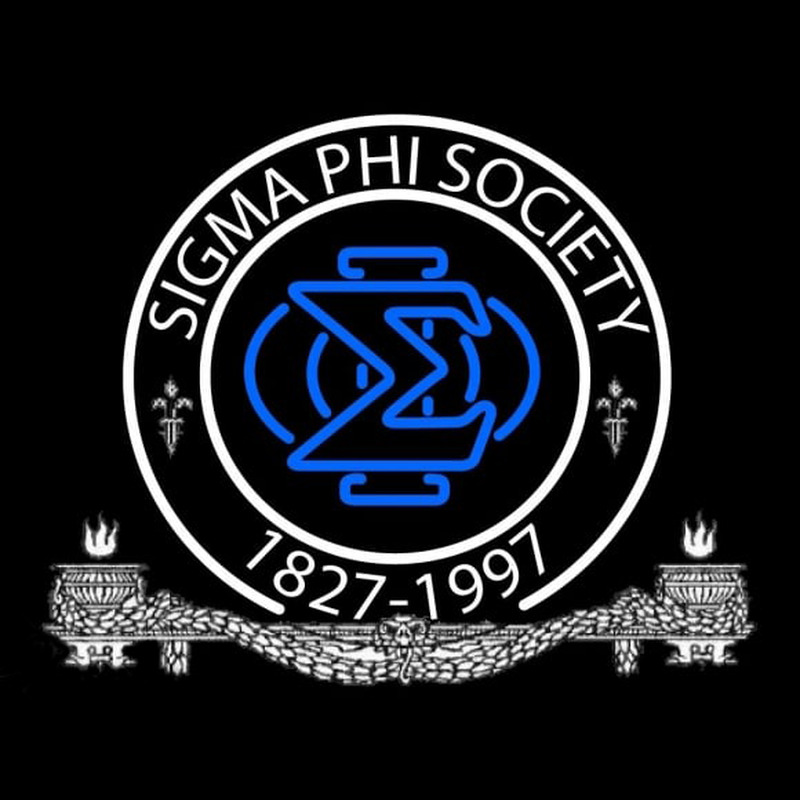 Sigma Phi Society Logo Neon Skilt