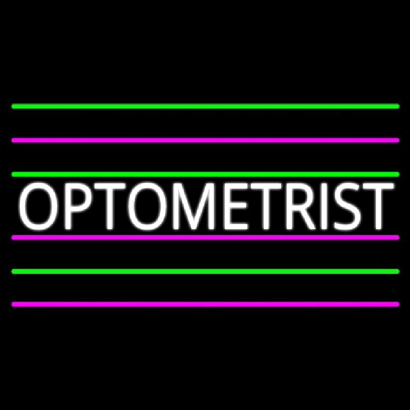 Simple Optometrist Neon Skilt