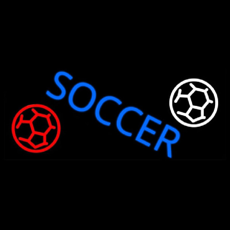 Soccer Neon Skilt