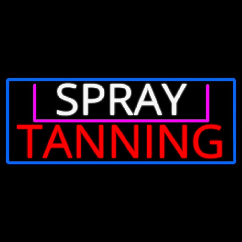 Spray Tanning Neon Skilt