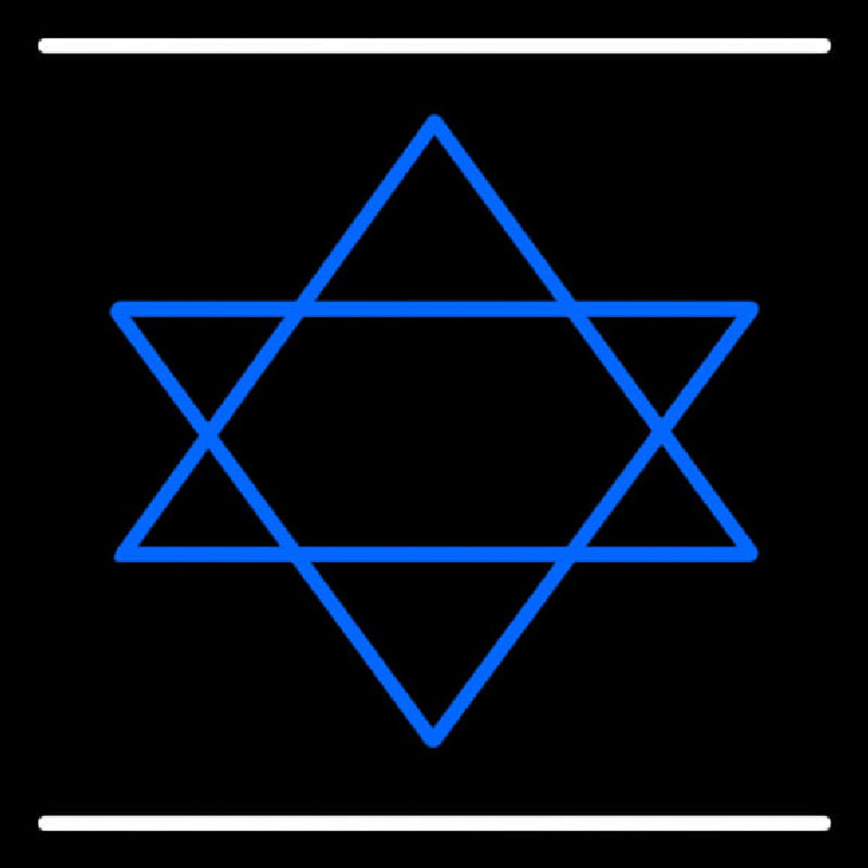 Star Of David Neon Skilt