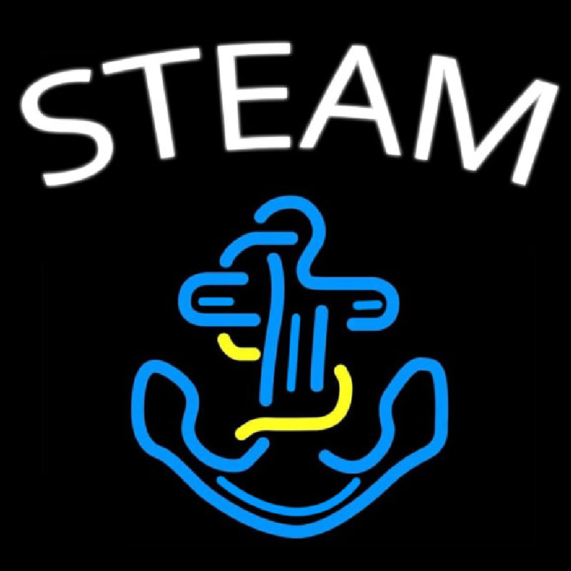 Steam Neon Skilt