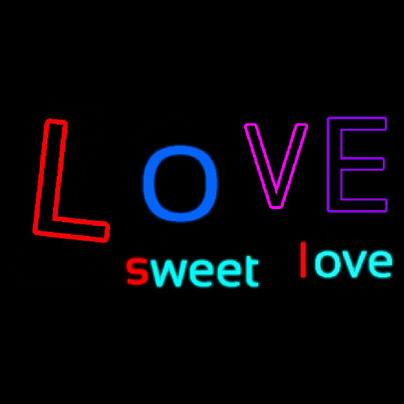 Sweet Love Neon Skilt