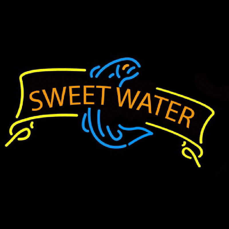 Sweet Water Fish Neon Skilt