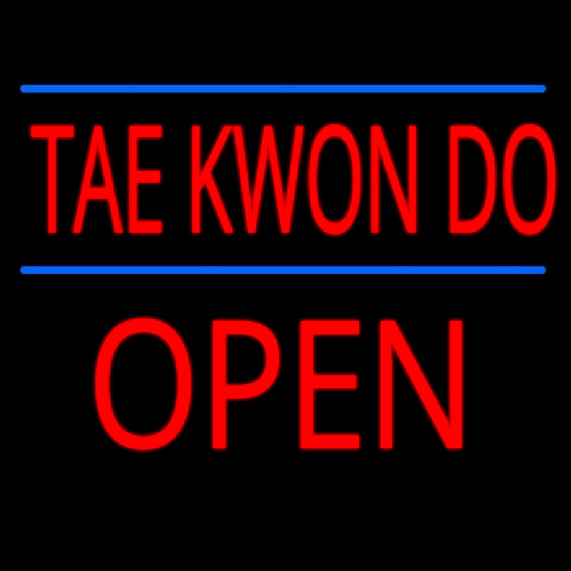 Tae Kwon Do Script1 Open Neon Skilt