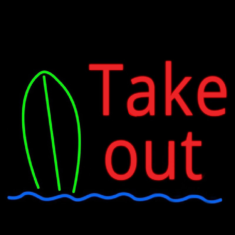 Take Out Bar Neon Skilt