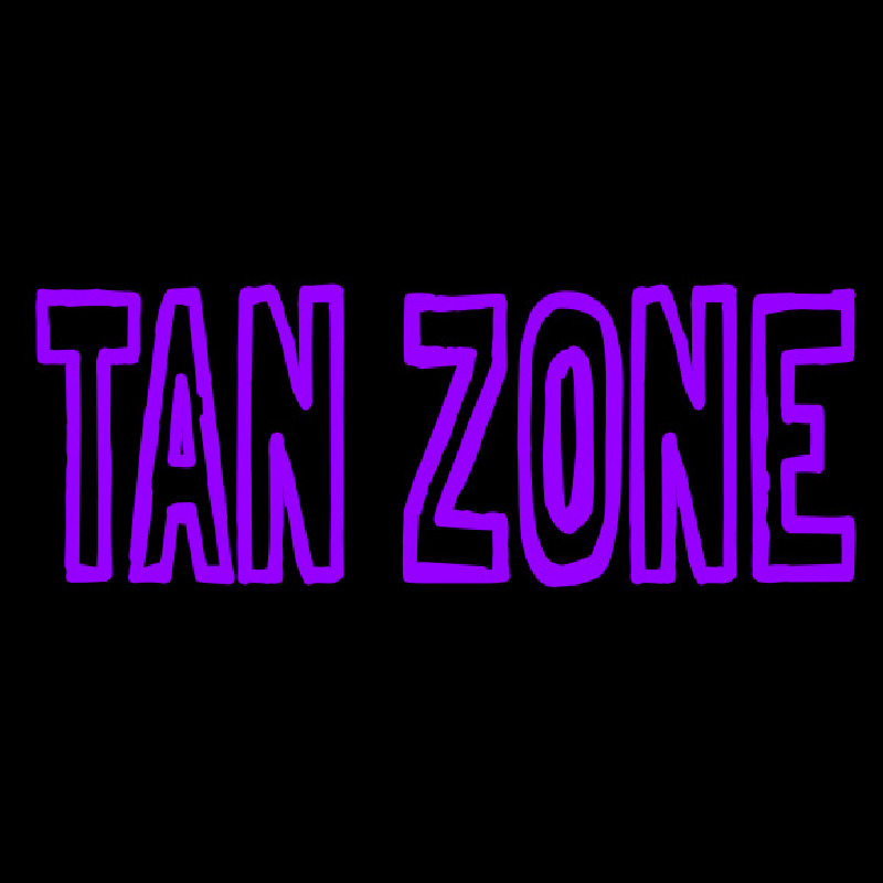 Tan Zone Neon Skilt