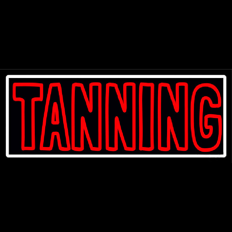 Tanning Double Stroke Neon Skilt