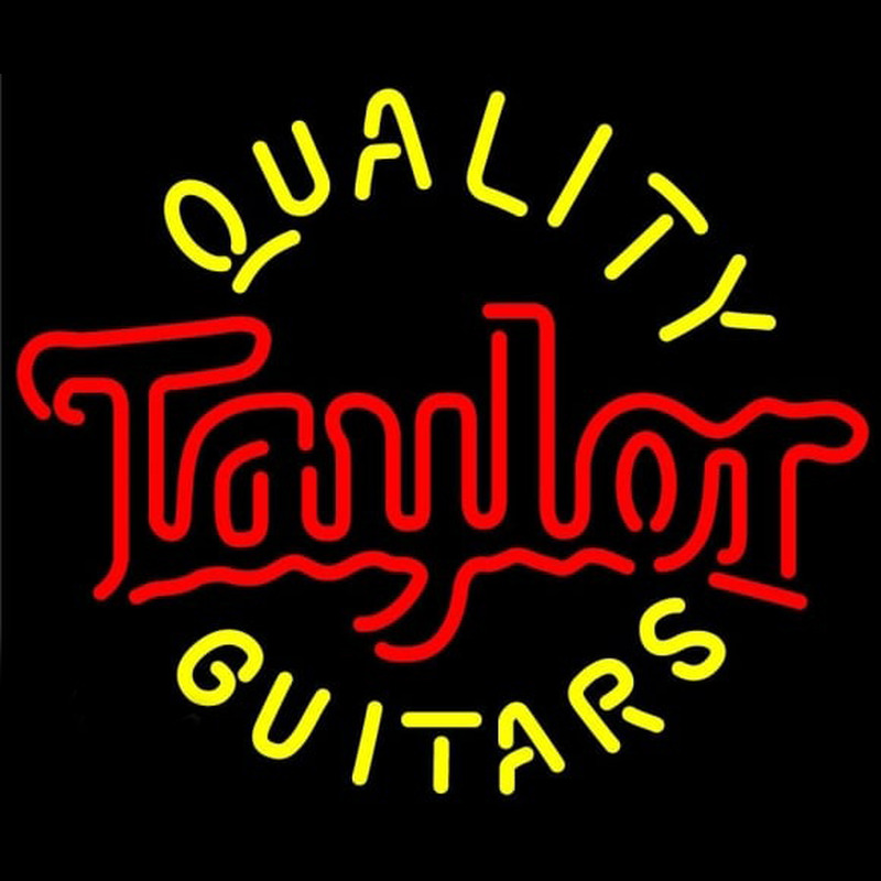 Taylor Quality Guitars Beer Sign Neon Skilt