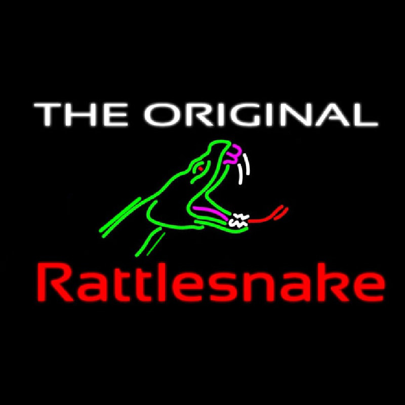 The Original Rattlesnake Neon Skilt