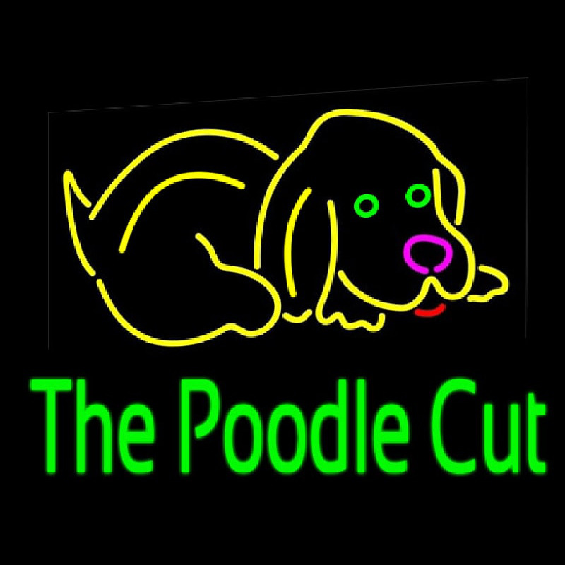 The Poodle Cut 1 Neon Skilt