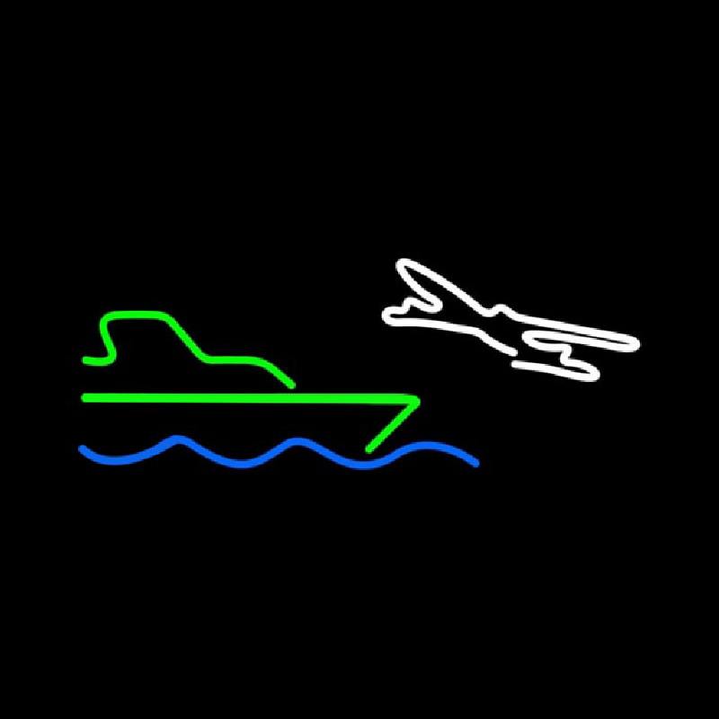 Travel Logo Neon Skilt