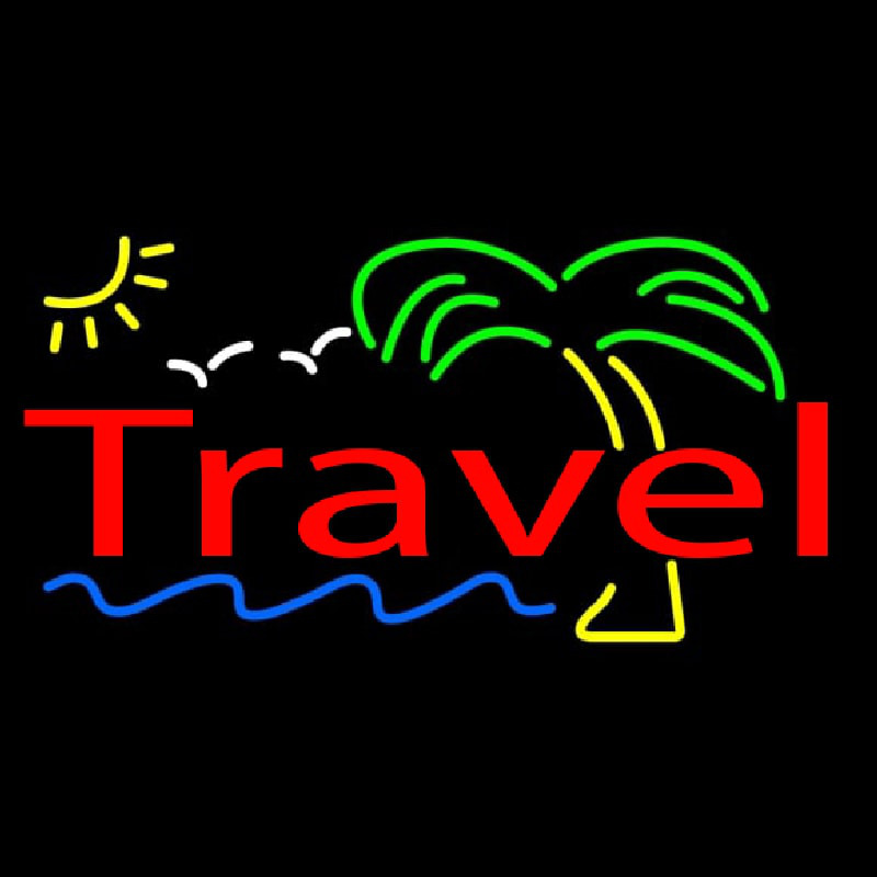 Travel Neon Skilt