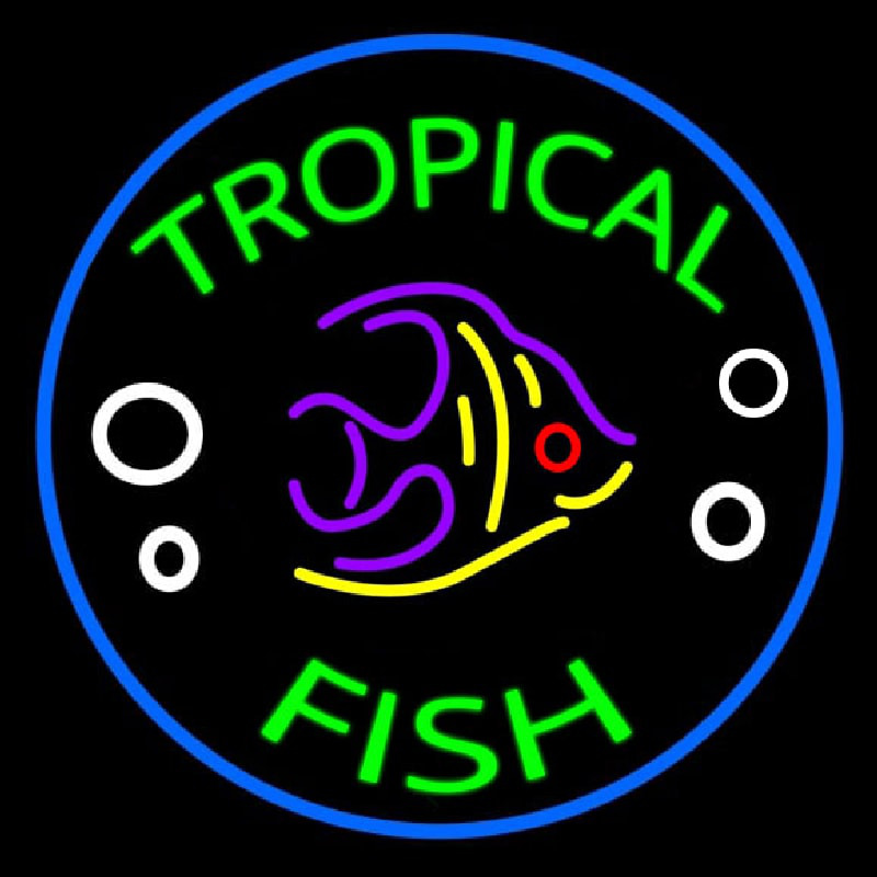 Tropical Fish Neon Skilt