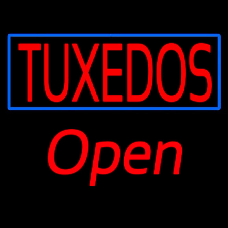 Tu edos Rectangle Open Neon Skilt