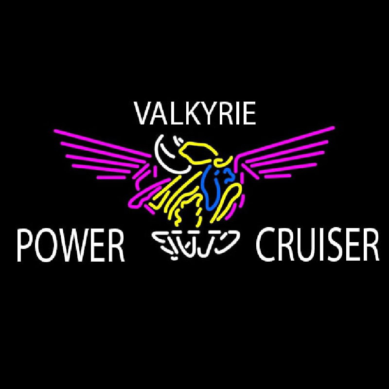 Valkyrie Power Cruiser Club Neon Skilt