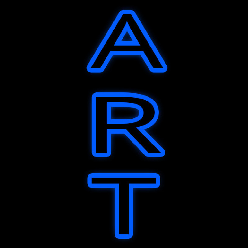 Vertical Double Stroke Art Neon Skilt