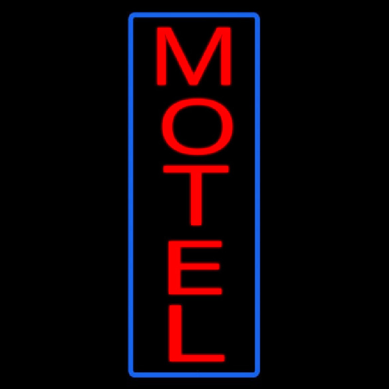 Vertical Motel Neon Skilt