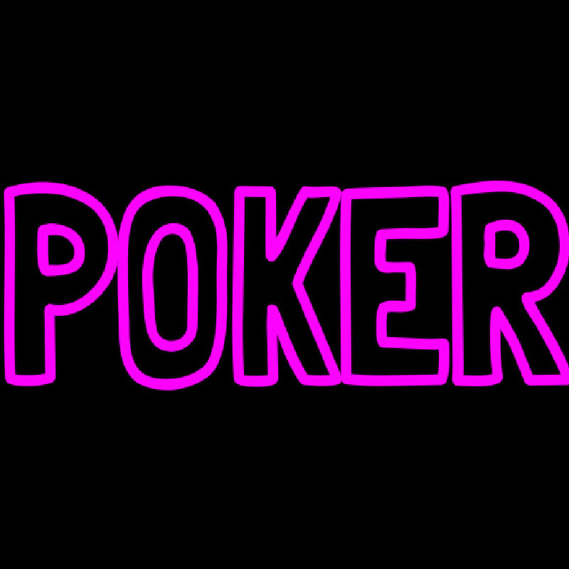 Vertical Poker 2 Neon Skilt