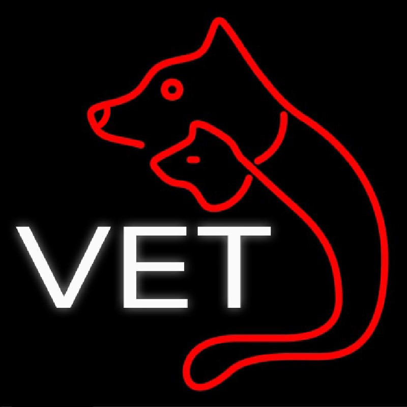 Vet Veterinary Neon Skilt