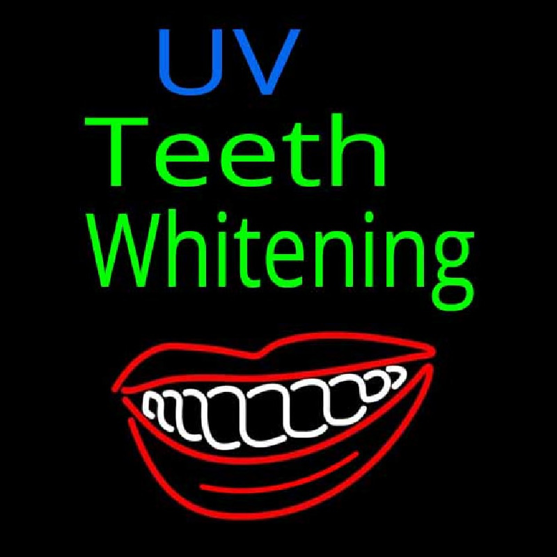 Vu Teeth Whitening Neon Skilt