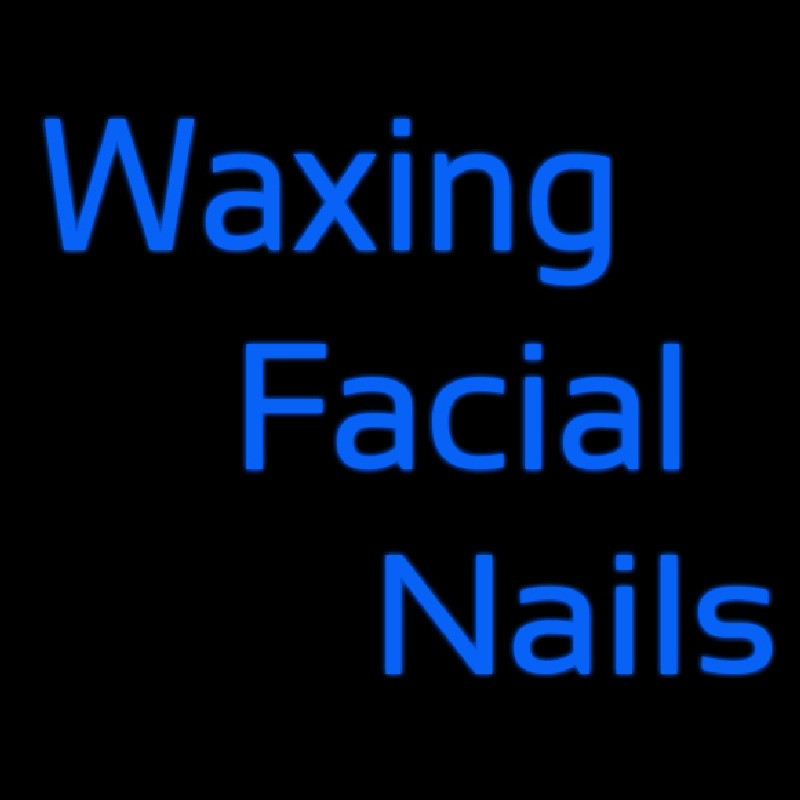 Wa ing Facial Nails Neon Skilt