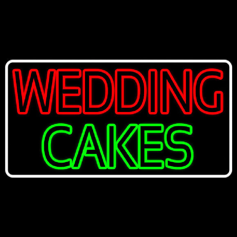 Wedding Cakes Double Stroke Neon Skilt