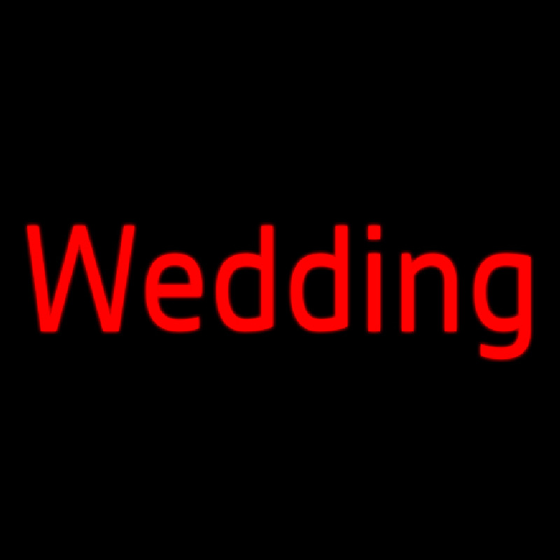 Wedding Cursive Neon Skilt