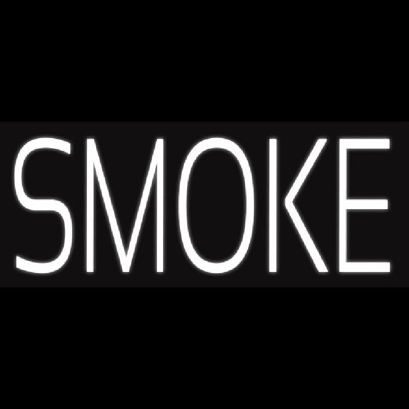 White Smoke Neon Skilt