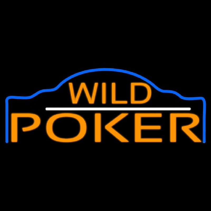 Wild Poker 3 Neon Skilt