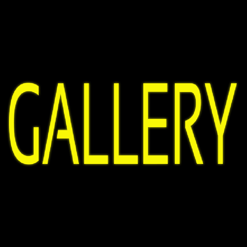 Yellow Gallery Neon Skilt