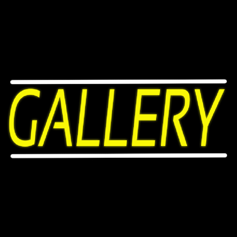 Yellow Gallery Neon Skilt