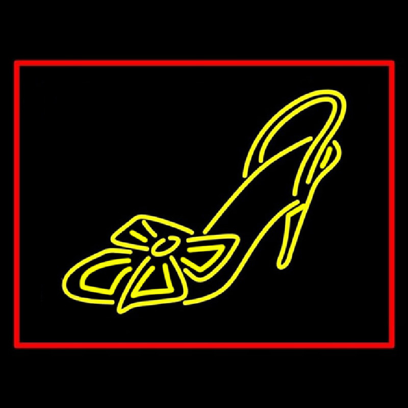 Yellow High Heel Sandal Neon Skilt