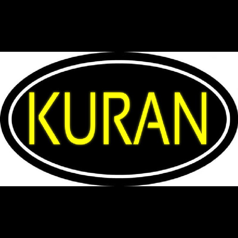 Yellow Kuran With Border Neon Skilt