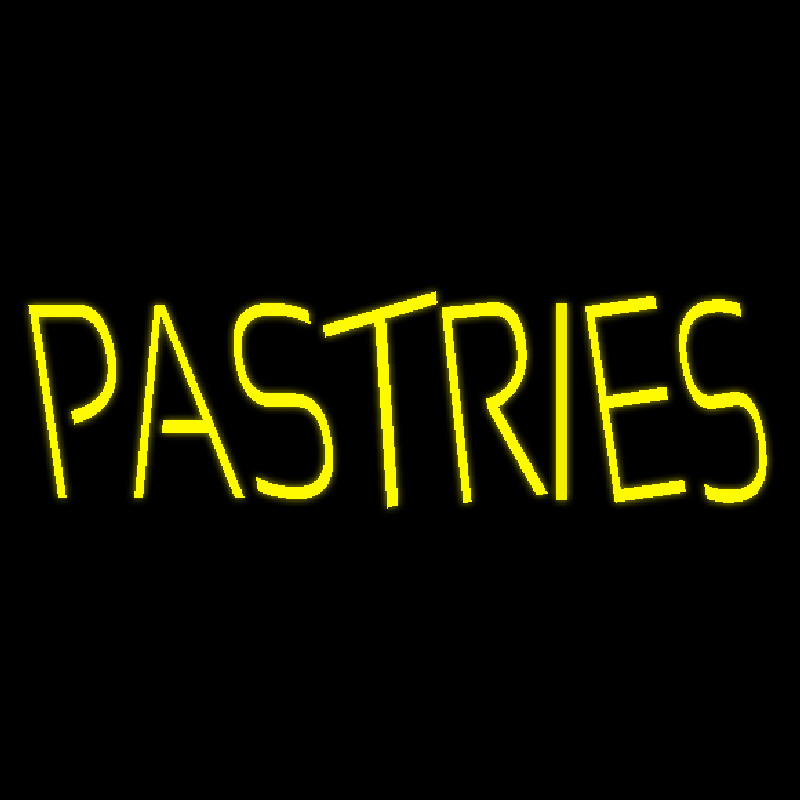 Yellow Pastries Neon Skilt