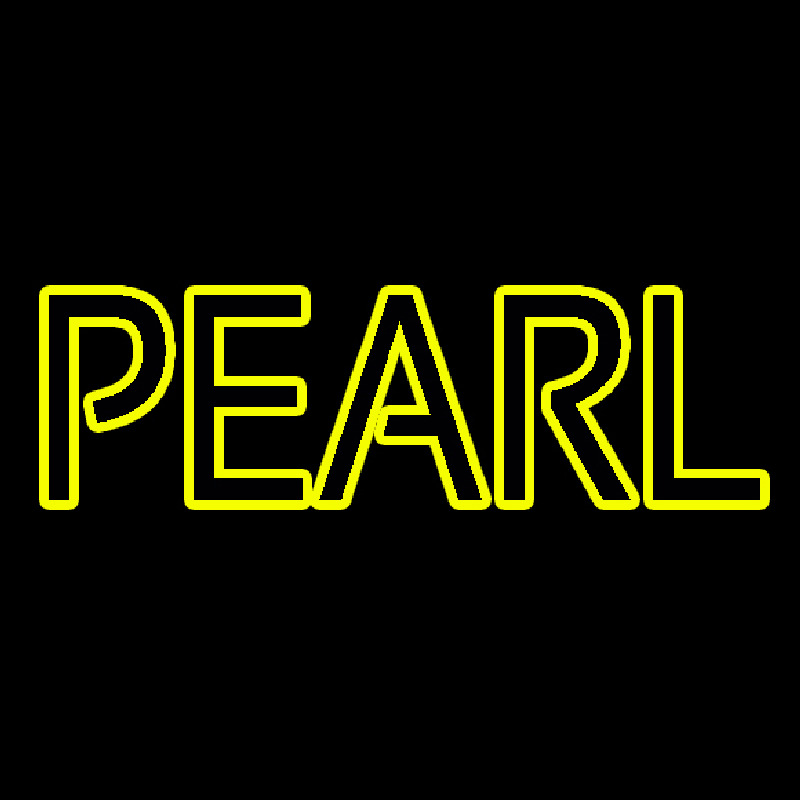 Yellow Pearl Neon Skilt