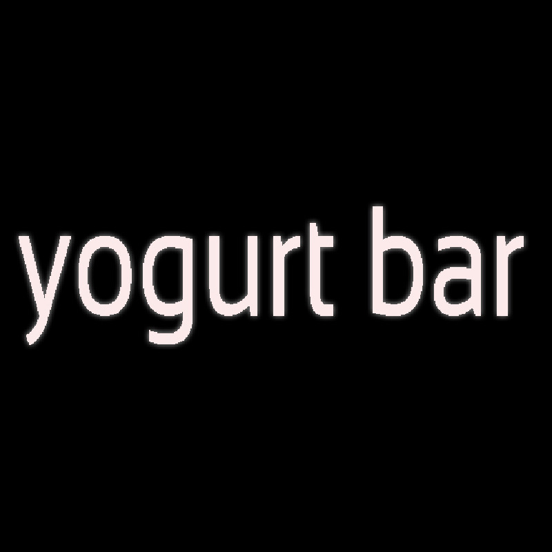 Yogurt Bar Neon Skilt